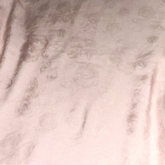 Rebecca Minkoff Pastel Pink Floral Jacquard Puff Sleeve Blouse XS Feminine Top - Picture 4 of 9